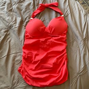 Victoria’s Secret pink tankini swim top 32B